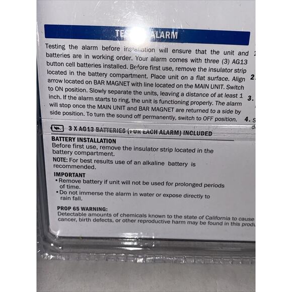 Flipo Security Mini Entry Alarm System Wireless Door & Window 2 Packs Of 5 - Picture 3 of 7